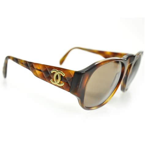 chanel tortoise sunglasses womens|Chanel quilted sunglasses case.